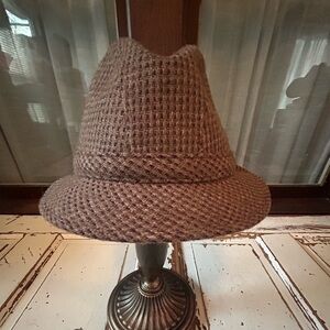 Vintage 1970’s Totes Brand Fedora Hat Medium Polyester Blend
